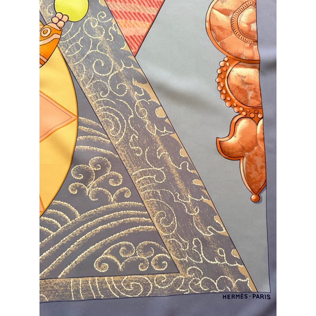 2000 - 2009 Hermès Tibet II Silk Scarf 2002 From Caty Latham For Sale - Image 5 of 12