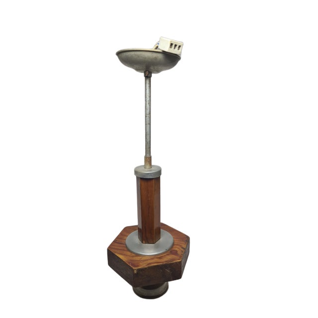 Metal Art Deco Pendant Lamp, Former Czechoslovakia, 1950s For Sale - Image 7 of 9
