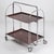 1960s-style Dinette serving cart Made by Gerlinol in Germany in the 1960s. Chrome-plated metal frame and wood-effect...