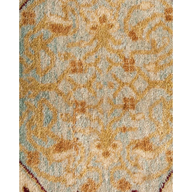 Traditional Mogul Collection Hand-Knotted Area Rug - Ivory 8' 3" x 10' 2" For Sale - Image 3 of 9