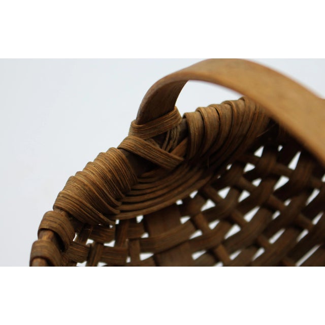 Late 19th Century Late 19th Century Woven American Basket For Sale - Image 5 of 5
