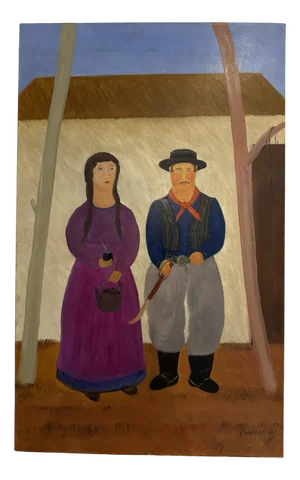 Horacio Sosa Cordero, Los Gauchitos, 1983, Oil on Canvas