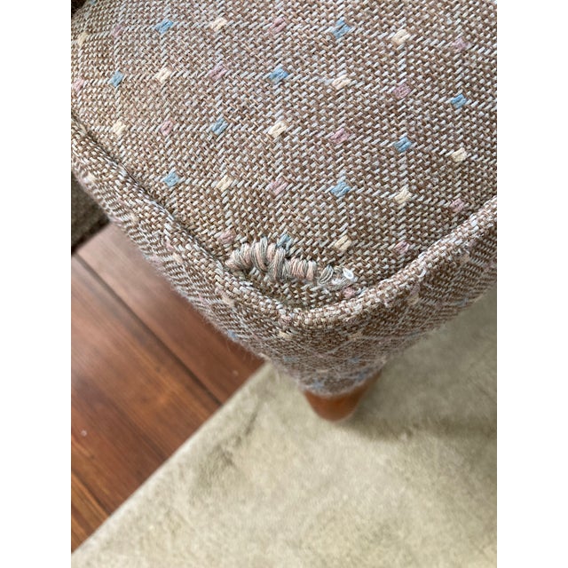 1960s Traditional Side Chair With Tufted Back and Arms For Sale - Image 10 of 10