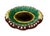 Add timeless charm to your home with this striking vintage majolica-style ceramic bread platter. Crafted with rich,...