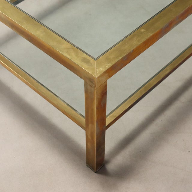 Vintage Glass Coffee Table, 1970s For Sale - Image 4 of 9