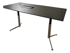 Black Electrically Height-Adjustable Desk