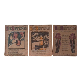 Antique 1915 the Craftsman Gustav Stickley Book - Set of 3 For Sale