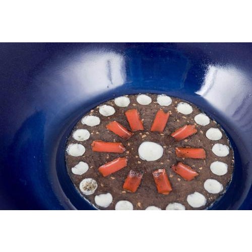 Ceramic Dish with Relief Mosaic by Mari Simmulson for Upsala-Ekeby, 1960s For Sale - Image 3 of 5