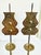 Early 20th Century Pair of Antique Korean Brass Candlesticks with Reflector Shields For Sale - Image 5 of 13