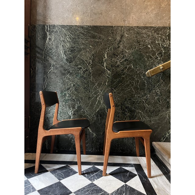 1960s Danish Teak Dining Chairs from Dyrlund, 1960s, Set of 2 For Sale - Image 5 of 14