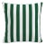 18" Indoor/Outdoor Pillow in Emerald Canopy Stripe For Sale
