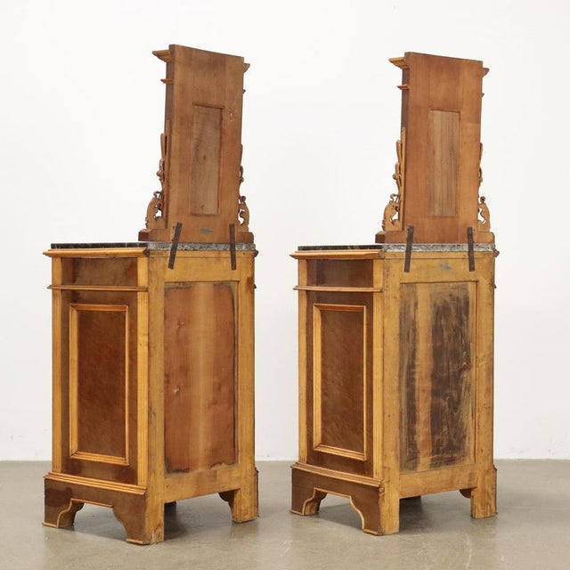 Liberty Bedside Tables in Marble, Set of 2 For Sale - Image 11 of 12