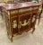 In love with the design and details. Magnificent French marquetry commode with marble inlays Louis XVI style. Stunning...
