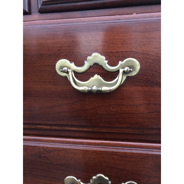 Thomasville Queen Anne Cherry Highboy Chairish