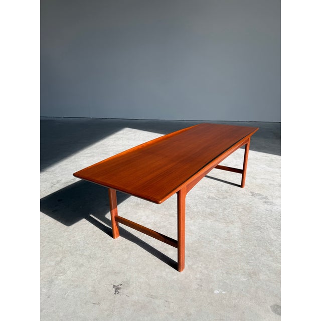 1960s 1960s Folke Ohlsson for Tingstroms Large Swedish Teak “Frisco” Coffee Table For Sale - Image 5 of 12