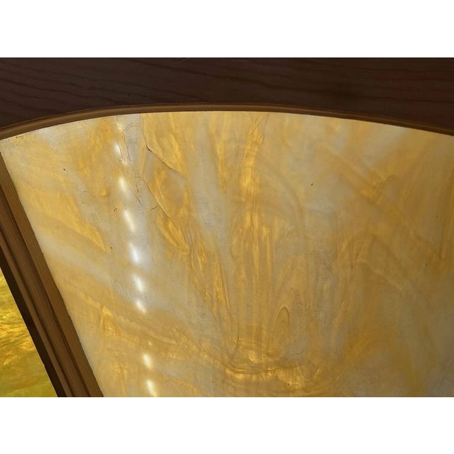 Antique 1920s Slag Glass Stained Glass Transom Window Architectural Salvage For Sale In Pittsburgh - Image 6 of 9