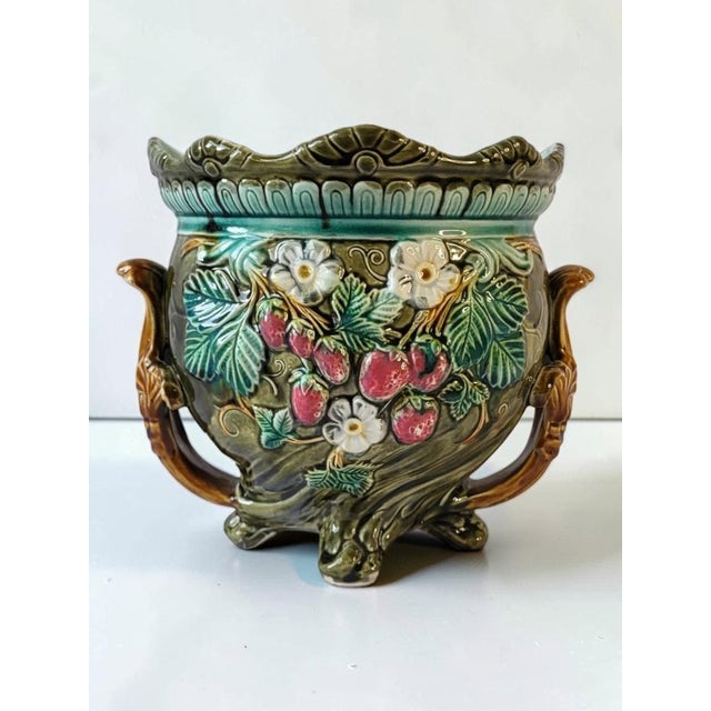 Art Nouveau Earthenware Cachepot from Onnaing, 1890s For Sale - Image 10 of 10