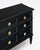 Chest of drawer, or commode, in the Louis XVI style. This chest is made of solid cherry wood that has been ebonized and...