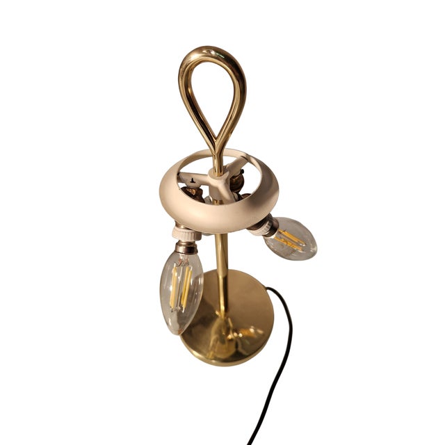Metal Vintage LTA3 Arenzano Small Model Table Lamp in Brass by Ignazio Gardella for Azucena, 1950s For Sale - Image 7 of 18