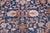 Navy Blue Early 20th Century Persian Sultanabad Rug For Sale - Image 8 of 11
