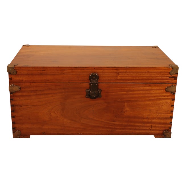 Camphor Wood Campaign Chest For Sale