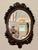 Fantastic quality antique 19th century carved oak wall mirror, having a quality highly carved oak frame casing an oval...