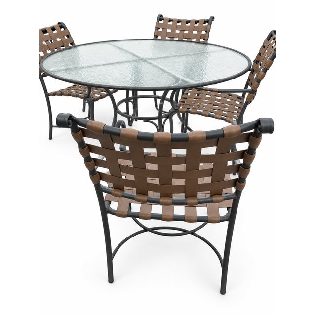 Mid-Century Modern Brown Jordan Patio Table and 4 Chairs For Sale - Image 3 of 5