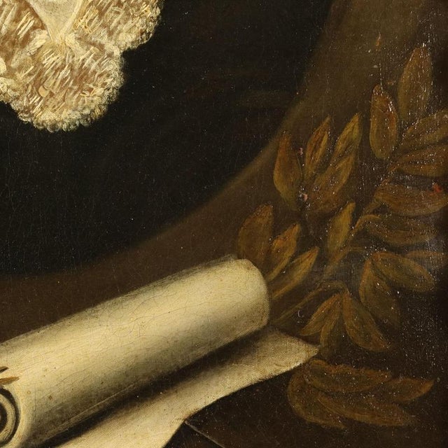 Portrait of a Painter, Oil on Canvas For Sale - Image 7 of 11