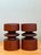 Wood Vintage Mid-Century Modern Wood Candle Holders - A Pair For Sale - Image 7 of 12