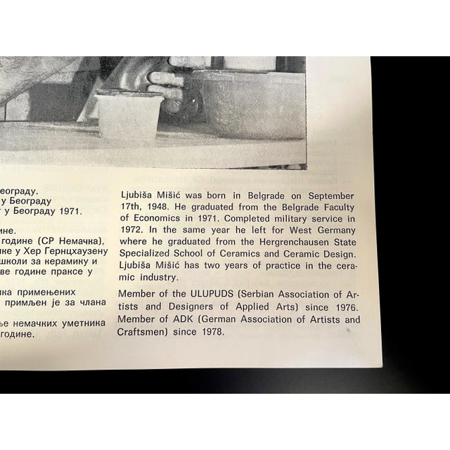 Large Serbian Sculptural Studio Ceramic Art Vase by Ljubisa Misic, 1970s For Sale - Image 11 of 17