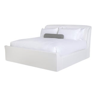 Tara Shaw for Century Furniture Saint Germain King Sleigh Bed - Cream For Sale