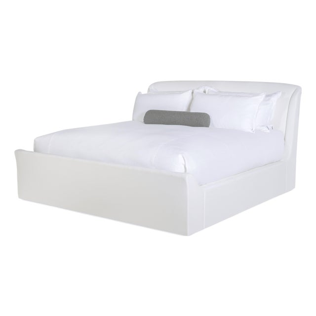 Tara Shaw for Century Furniture Saint Germain King Sleigh Bed - Cream For Sale