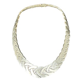 Sterling Silver Necklace, Mexico, 20th Century For Sale