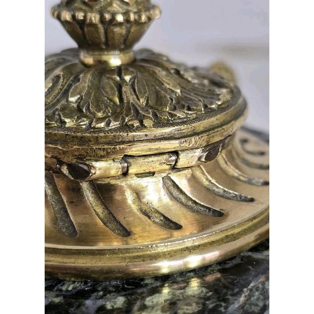 19th Century French Gilded Ormolu Inkwell Stand, 1880 For Sale - Image 15 of 18
