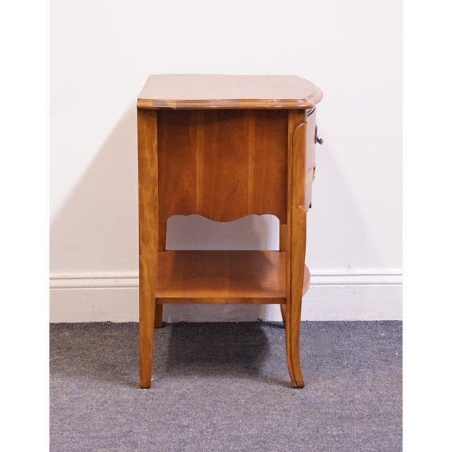 Bassett Furniture Solid Cherry Country French Provincial 22" Nightstand 5400-8960-980 For Sale - Image 11 of 12