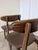 Wood Vintage Wooden Dining Chairs with Brown Leather Seats, 1970s, Set of 3 For Sale - Image 7 of 18