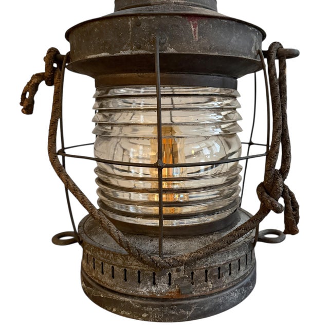 19th Century American Ship's Lantern by Frank Morrison Company For Sale - Image 9 of 13