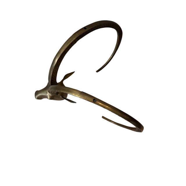 1960s Vintage Brass Ibex or Rams Head Coffee Table Bases, C. 1960s For Sale - Image 5 of 14