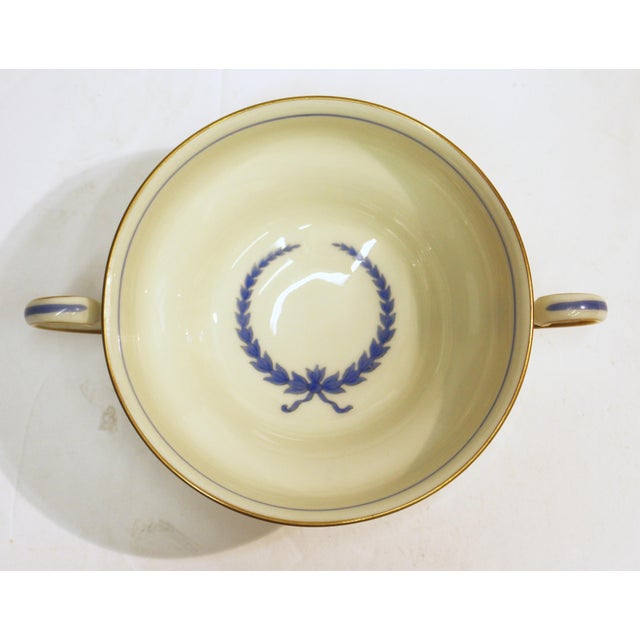 1930s Rosenthal German Cream Soup Bowls and Saucers- Set of 8 For Sale In Raleigh - Image 6 of 10