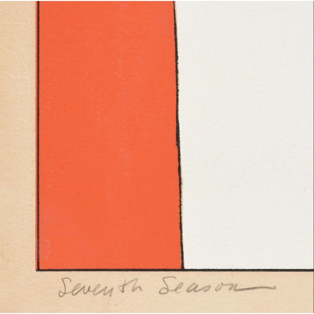 1970s Seventh Season by Will Barnet , 1911-2012: Limited Edition Seriograph For Sale In Austin - Image 6 of 17