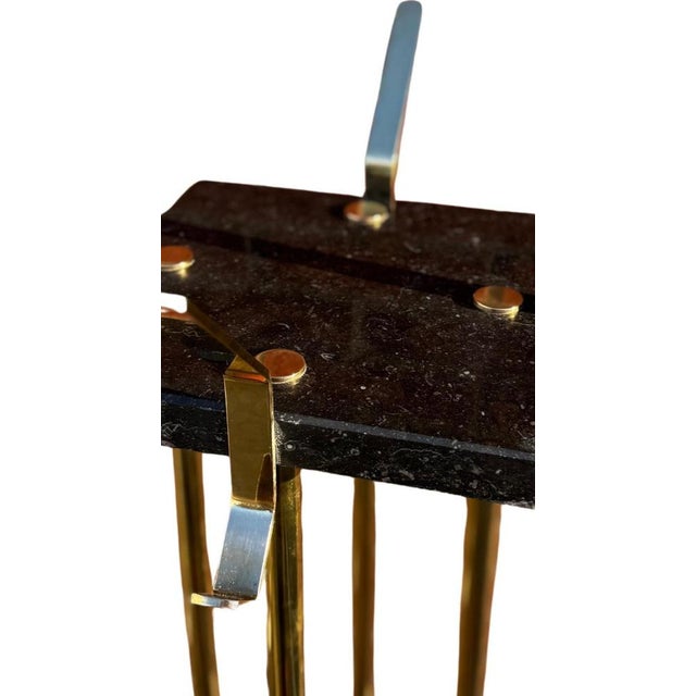 Large Art Deco Italian Standing Coat Rack, 1950s For Sale - Image 12 of 15