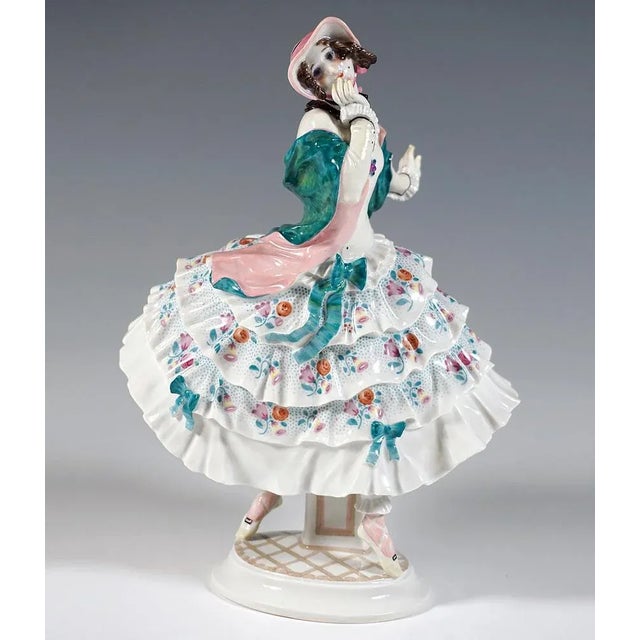 Ballet Estrella Figurine attributed to Paul Scheurich for Meissen, 1930s For Sale - Image 3 of 9