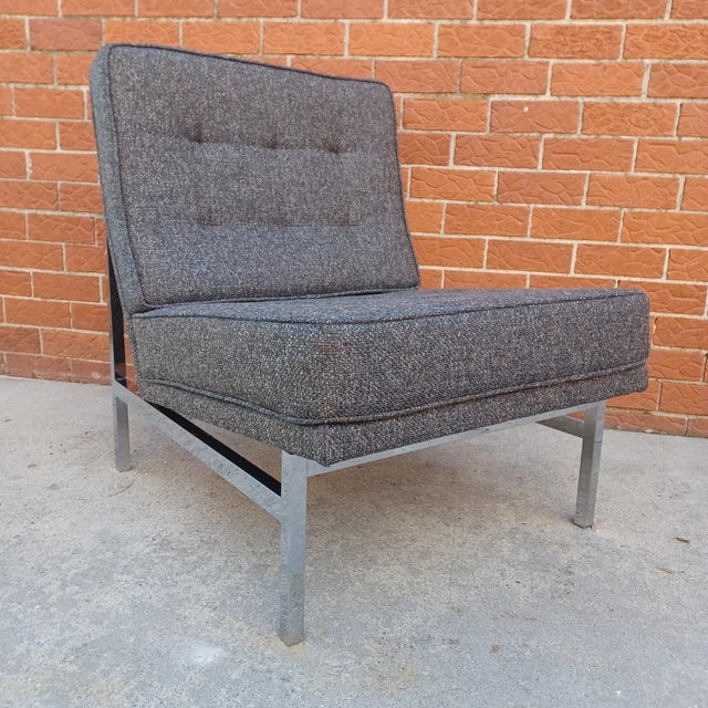 Mid Century Modern Knoll Armless Lounge Chair For Sale - Image 10 of 10
