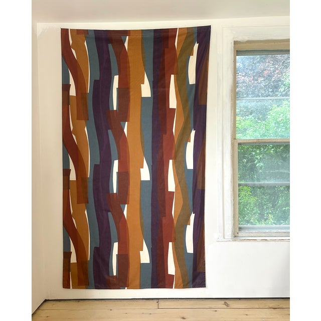 Vintage Knoll mid-century modern textile This fabric is the epitome of mid century modern design, beautiful vibrant...