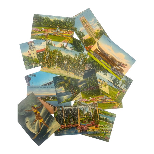 Large Collection of Vintage Florida Postcards For Sale