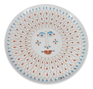 Art Ceramic Plate by Mario De Biase for Cerasarda, 1970s
