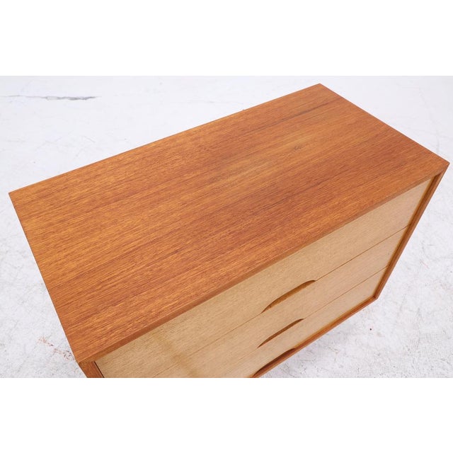 Wood Mid-Century Modern Teak Chest of Drawers, 1960s For Sale - Image 7 of 12
