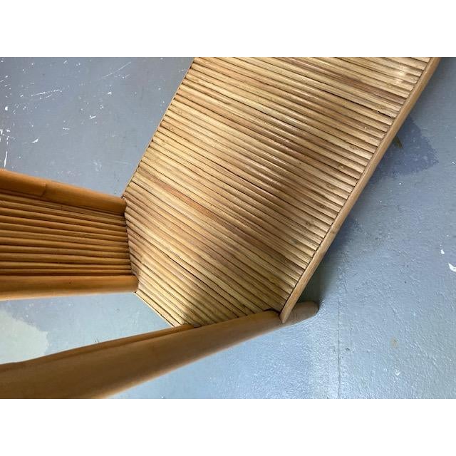 Pencil Reed Console Table in the Style of Gabriella Crespi For Sale In New York - Image 6 of 7