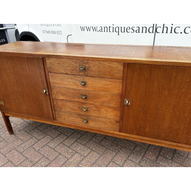 Mid-Century Modern Sideboard by Ole Gjerlov Knudsen & Torben Lind For Sale - Image 6 of 10