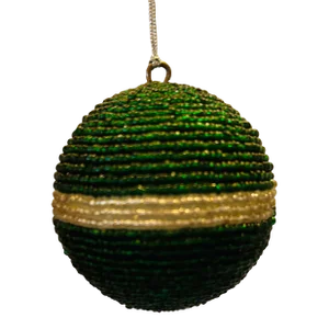 Vintage Hand Beaded Christmas Ornament
